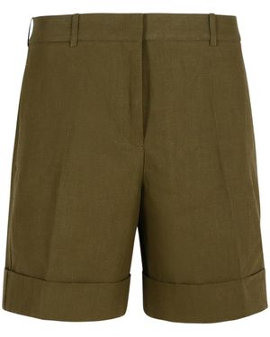 Jil Sander Linen Shorts - Green