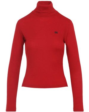 Celine Turtleneck Top - Red