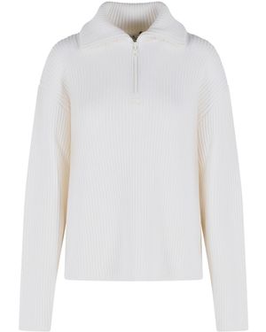 Courreges Merino Wool Sweater - White