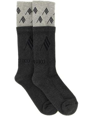 The Attico Double Layer Socks - Black