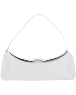 Jacquemus 'Le Calisso' Shoulder Bag With Engraved Snap Button - White