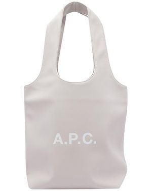 A.P.C. Small Ninon Tote Bag - Gray