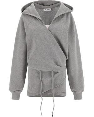 The Attico Hooded Dress - Gray