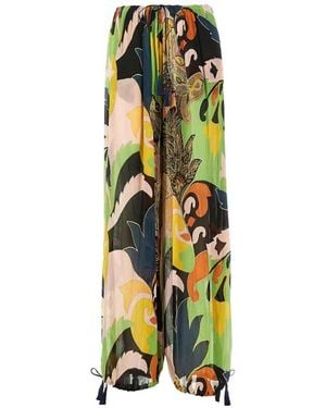 Etro Patterned Pants - White