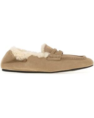 Miu Miu Suede Loafers - Brown