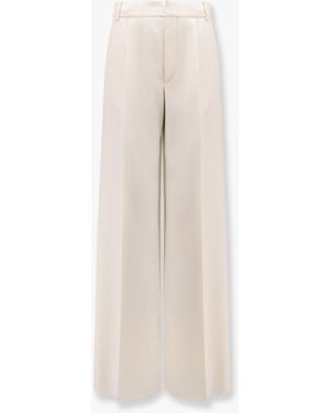 Dior Dior Flared Virgin Wool And Silk Pants - White