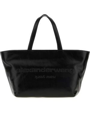 Alexander Wang Leather Small Punch Handbag - Black