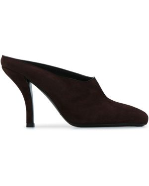 TOTEME Contour Suede Mules - Black