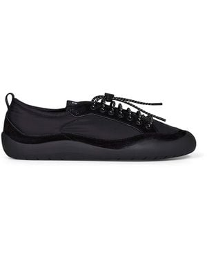 Prada Calzature Re-Nylon And Suede Speedrock Sneakers - White