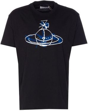DRAWN ORB LOGO CLASSIC Tシャツ Vivienne Westwood Brushstroke Orb T Shirts for Men - Up to