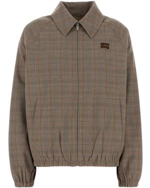 Miu Miu 100% Wool Jacket - Brown