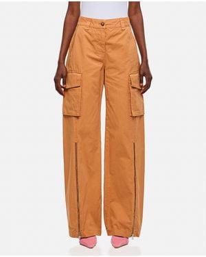 Stella McCartney Front Zip Cargo Pant - Orange