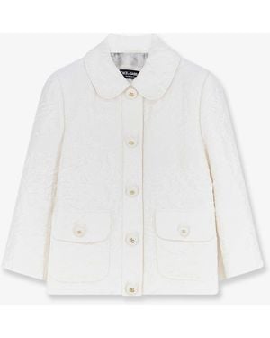 Dolce & Gabbana Gabbana Brocade Blazer - White