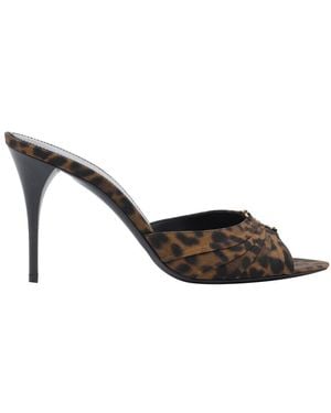 Saint Laurent Babylone Mule - Brown