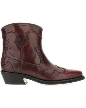 Ganni Shoes Boots - Brown
