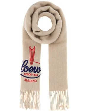 Loewe Alpaca Blend Scarf - White