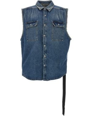 Rick Owens 'Sl Tommy Jumbo' Shirt - Blue