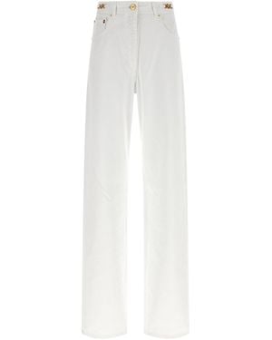 Versace Cotton Straight-Leg Jeans - White