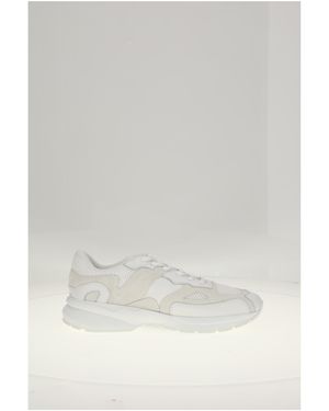 Celine Low Lace-Up Sneaker-Presse - White