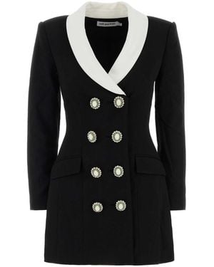 Self-Portrait Self Portrait Wool Blazer Dress - Black