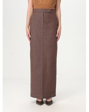 Max Mara Max Length Aline Skirt - Brown