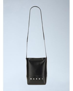 Marni Shoelace Strap Crossbody Bag - Blue