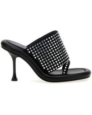 JW Anderson 'Bumber Crystal' Mules - Black