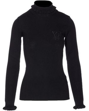 Valentino Garavani Solid Sweater - Black