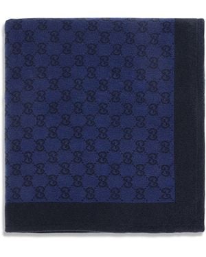 Gucci Gg Cotton Terry Towel - Blue