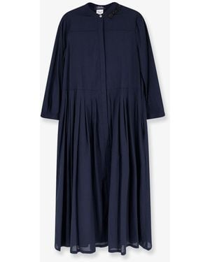 Max Mara Smmclarissa Cotton Long Dress - Blue