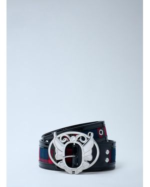 Chopova Lowena Tartan Belt - Blue