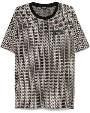 Balmain Neutrals T-Shirts & Vests - Gray