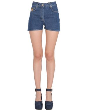 Moschino Denim Teddy Bear Shorts - Blue