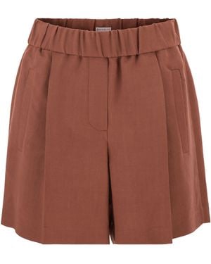 Brunello Cucinelli Baggy Shorts - Brown