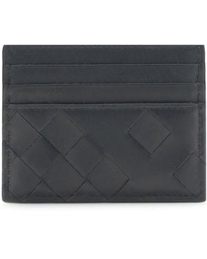 Bottega Veneta Intrecciato Card Holder - Gray
