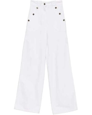 Max Mara Wide-Leg Pants - White