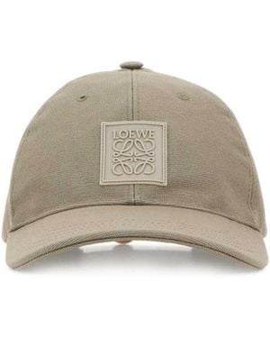 Loewe Dove Gray Canvas Baseball Cap - Multicolor