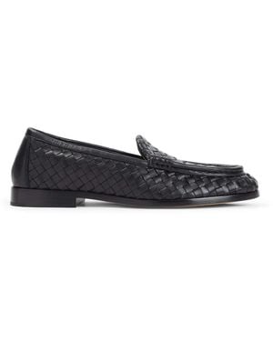 Bottega Veneta Silenzio Supple Intrecciato Loafer - Blue