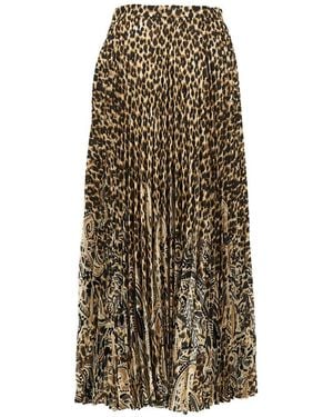 Etro Printed Midi Skirt - Natural