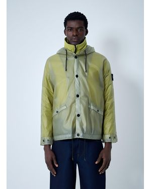 Stone Island Translucent Parka Hooded Jacket - Green