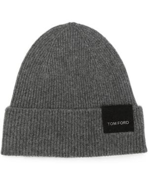 Tom Ford Cashmere Beanie - Gray