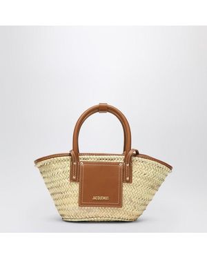 Jacquemus Le Petit Panier Soli Raffia Bag - Brown