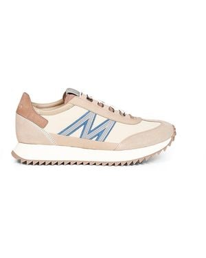 Moncler Suede And Nubuck Pacey2 Sneakers - White