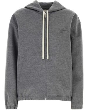 Miu Miu Wool Blend Jacket - Gray