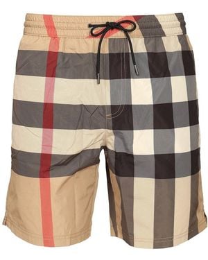 Burberry Swim Trunks - Natural