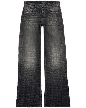 Balenciaga Wide-Leg Pants - Gray