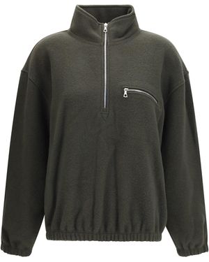 Rier Polar High-Neck Zip Jacket - Gray