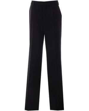 Saint Laurent Grain De Poudre Pants - Black