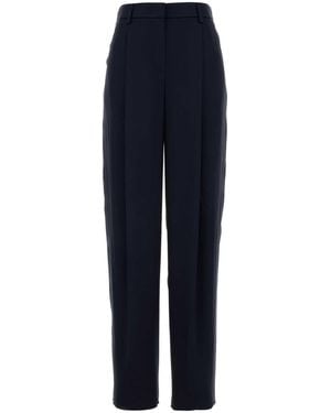 Giorgio Armani Pantalone Con Pinces - Blue