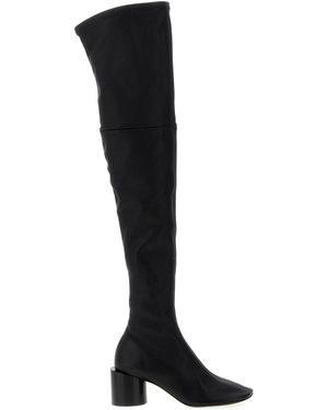 Jil Sander Tall Stretch Nappa Leather Boots - Black